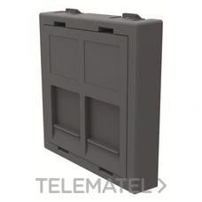 NIESSEN - TAPA KEYSTONE 2 RJ45 CON 2 MÓDULOS BLANCO
