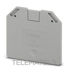 PHOENIX CONTACT - TAPA D-UT 16 P/BORNES UT/UT...-PE GRIS - Imagen 2