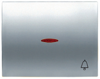 NIESSEN - TECLA PULSADOR TIMBRE C/VISOR OLAS TITANIO