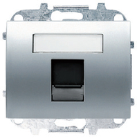 NIESSEN - TAPA VENTANA 1 CONECTOR RJ45 OLAS TITANIO