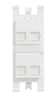 NIESSEN - SOP.CONECTORES INF.RJ45 4 VENT.C/PERS.BLANCO