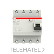 ABB - DIF.FH204AC-63/0,03 4P 63A AC 30mA