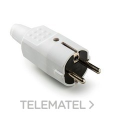 FAMATEL - CLAV.TT LAT.16A-250V d.4,8 PVC BLANCA - Imagen 2