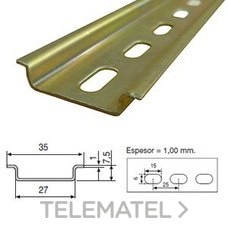 GAESTOPAS - PERFIL OMEGA F-224A-G PERFORADO GALVANIZADO