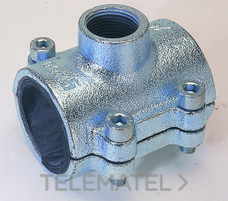 GEBO - ABRAZADERA C/TOMA DT 1.1/4x3/4" ACERO