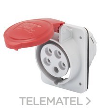 GEWISS - BASE EMP.CONEX.TORN. 2P+T 32A 380-415V 50-60Hz 9h rojo IP44/54