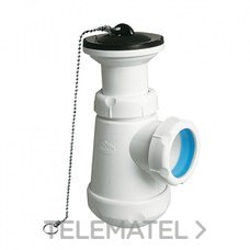 ALIAXIS - SIFON BOT.CORTO EXT.S84 S.HORIZ.C/VALV.1.1/2" - Imagen 2