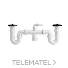 ALIAXIS - SIFON CURVO DOBLE EXT.S26 C/V.1.1/2" - Imagen 2