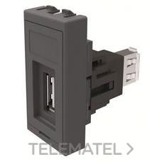 NIESSEN - CONECTOR 1xUSB 2.0 1 MÓDULO ANTRACITA - Imagen 2