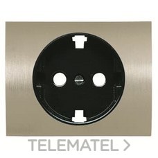 NIESSEN - TAPA ENCHUFE 2P+T SCHUKO OLAS ACERO PULIDO - Imagen 2