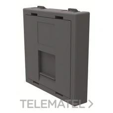 NIESSEN - TAPA KEYSTONE 1 RJ45 CON 2 MÓDULOS ANTRACITA