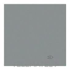 NIESSEN - TAPA SCHUKO CON CUBIERTA ABATIBLE VEGA GRIS NIEBLA
