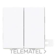 NIESSEN - TECLA DOBLE VEGA ESTANCO IP44 BLANCO BRILLO