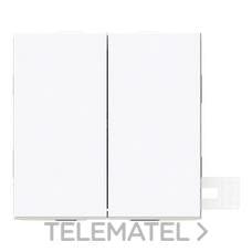 NIESSEN - TECLA DOBLE VEGA ESTANCO IP44 BLANCO MATE