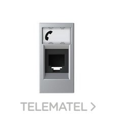 NIESSEN - TOMA TELÉFONO CON 6 CONTACTOS ZENIT PLATA - Imagen 2