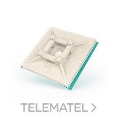 UNEX - BASE ADHESIVA PA 6.6 30mm NATURAL - Imagen 2