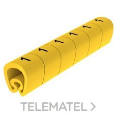 UNEX - SENALIZ.PVC PLAST.7-18mm -1- AMARILLO - Imagen 2