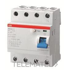 ABB - INT.DIFERENCIAL F204AS-125/0,3 4P 125A TIPO A S 300mA
