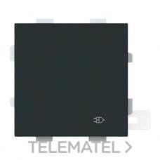 NIESSEN - TAPA SCHUKO ABATIBLE VEGA ESTANCO IP44 NEGRO MATE