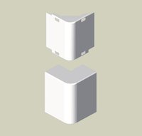 UNEX - ANGULO EXTERIOR PVC P/78085/78135 BL.NV.
