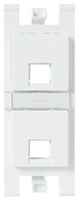 NIESSEN - SOP.CONECTORES INF.RJ45 2 VENT.C/PERS.BLANCO