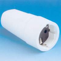 FAMATEL - BASE TT LAT.16A-250V PVC GOMA BLANCA