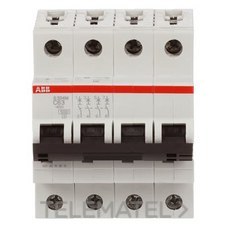 ABB - INTERRUPTOR AUTOMÁTICO S204M-C63 4P 63A C 15kA