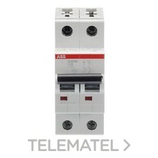 ABB - INTERRUPTOR AUTOMÁTICO S202M-C6 2P 6A C 15kA