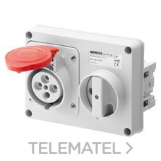 GEWISS - BASE PROTEGIDA 16A 3P+T 380V IP44