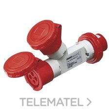 GEWISS - MULTIP.H 2s 16A 3P+T 380V IP67 - Imagen 2