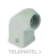 INTERFLEX - CUBIERTA ROSCA-M20 ANGULAR PLASTICO GR.