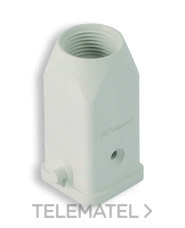INTERFLEX - CUBIERTA ROSCA-M20 RECTA PLASTICO GR.