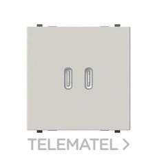 NIESSEN - CARGADOR USB-C+C 30W CON 2 MÓDULOS DUNA