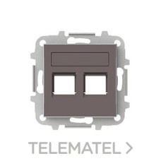 NIESSEN - TAPA 2 CONECTORES CON PERSIANA SKY TAUPÉ