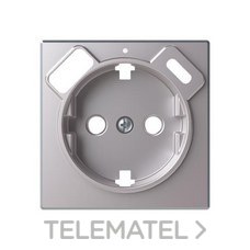 NIESSEN - TAPA BE SCHUKO + CARGADOR USB A+C PLATA