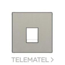 NIESSEN - TAPA TOMA TELEFONO/RJ45 SKY ACERO INOXIDABLE