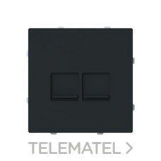 NIESSEN - TAPA TOMA INFOR.RJ45 C/PERS.2 CON.ALBA NG.MATE