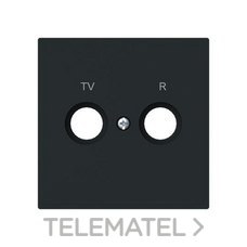 NIESSEN - TAPA TOMA TV/R SERIE ALBA NEGRO MATE