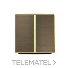 NIESSEN - TECLA DOBLE INT.-CONM. SKY ORO ENVEJECIDO