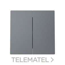 NIESSEN - TECLA DOBLE INT./CONM. ALBA GRIS MATE