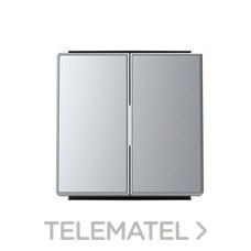 NIESSEN - TECLA DOBLE INT.-CONM. SKY PLATA