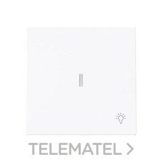 NIESSEN - TECLA PULSADOR LUZ C/VISOR ALBA BLANCO BRILLO