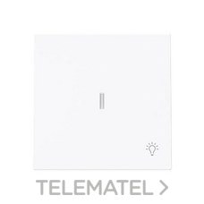 NIESSEN - TECLA PULSADOR LUZ C/VISOR ALBA BLANCO MATE