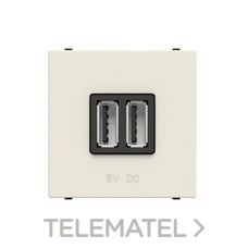 NIESSEN - TOMA CARGADOR USB 2m 2x750mA/5V ZENIT BLANCO
