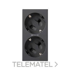 SIMON - BASE DOBLE SCHUKO TORN.500 CIMA LED GF.