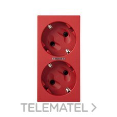 SIMON - BASE DOBLE SCHUKO TORN.500 CIMA LED RJ.