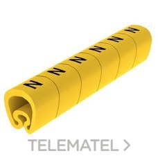 UNEX - SENALIZ.PVC PLAST.4-8mm -N- AMARILLO - Imagen 2