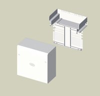 UNEX - CAJA CONEX./DERIV.PVC 72/73 BL.NIEVE